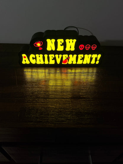 Dungeon Crawler Carl: New Achievement! LED Light up Sign