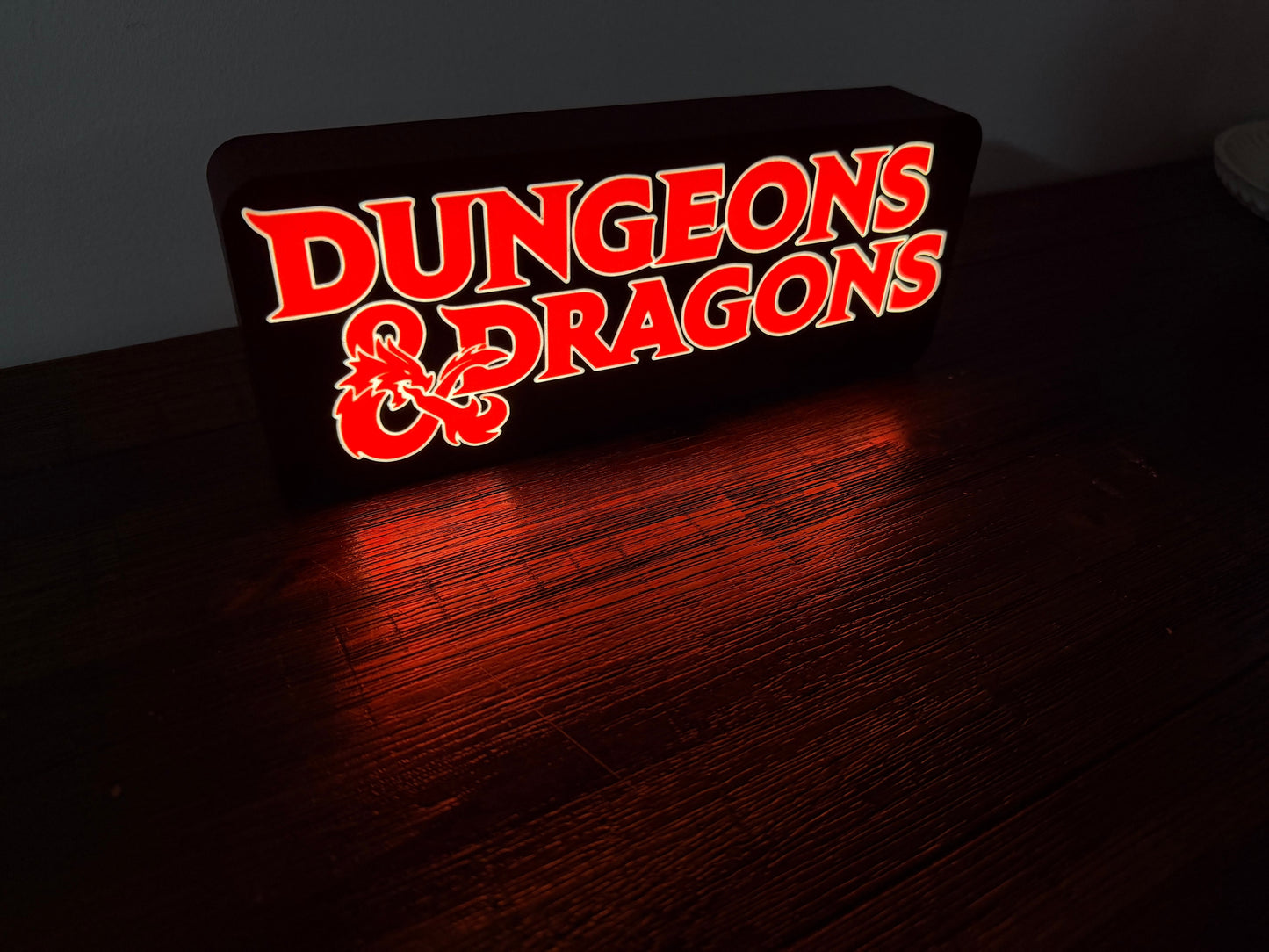 Dungeons & Dragons - LED Light up Sign / Wall Art