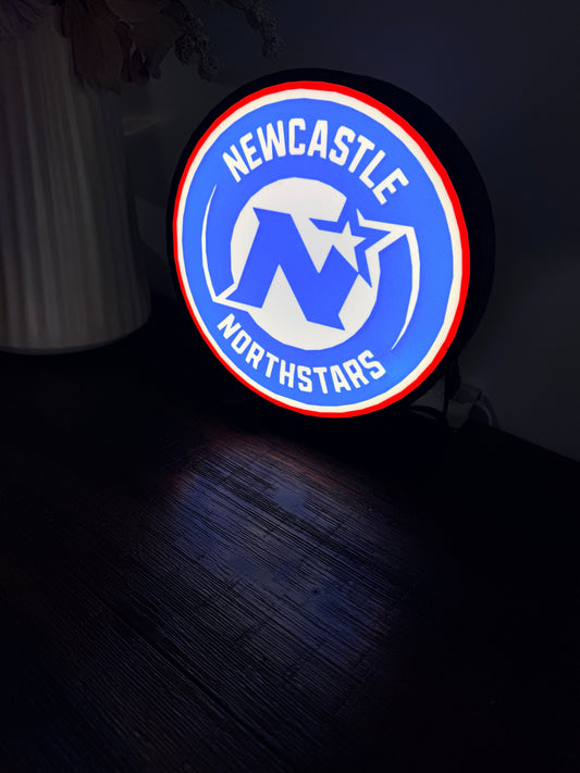 Newcastle Northstar's - Hockey Team LED Light up logo/Sign