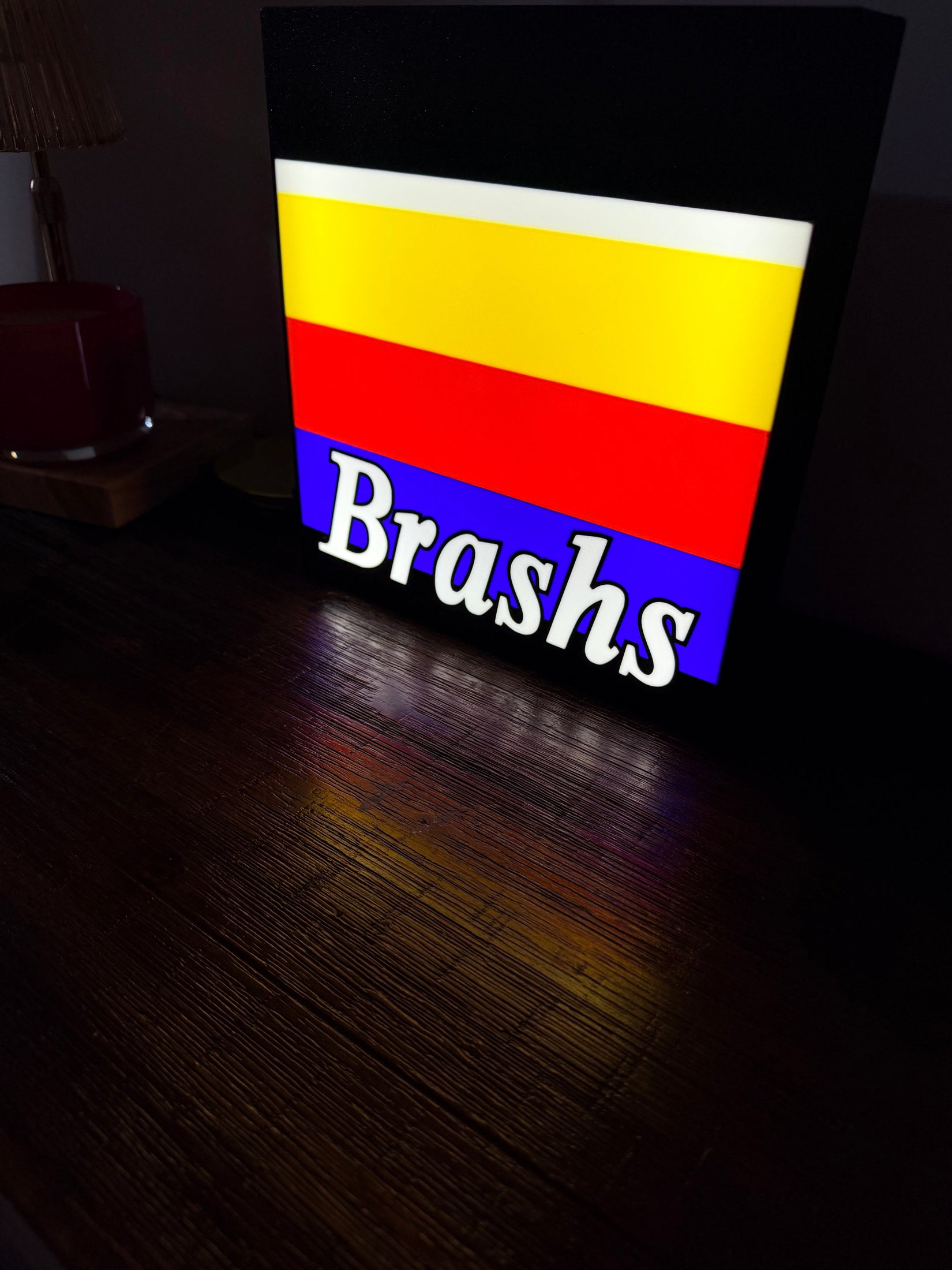 Brashs Illuminated LED Sign, USB-Powered LED night light