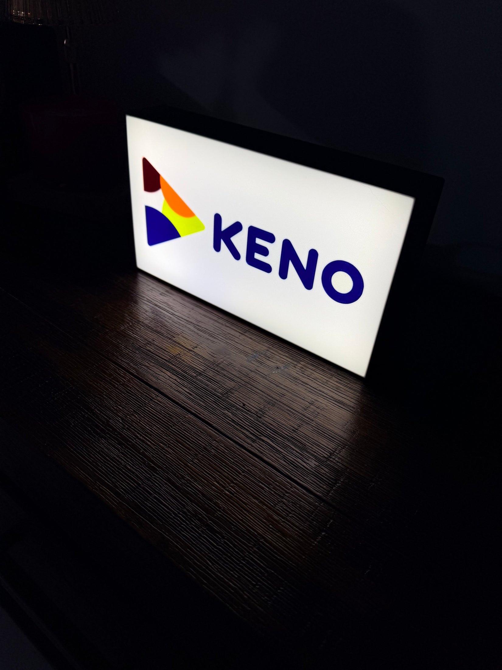 KENO Logo - LED Light up Wall Sign / Wall Art