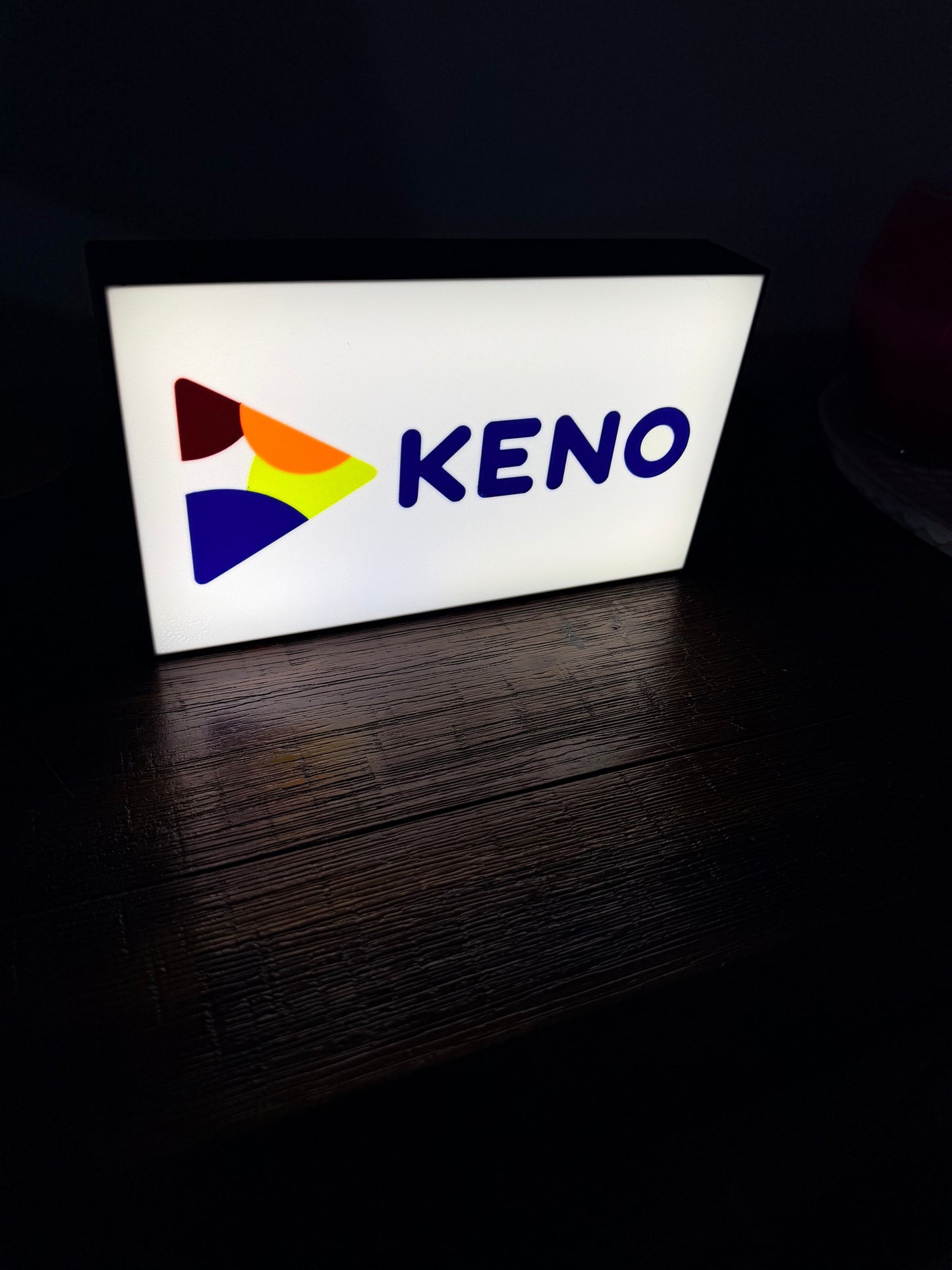 KENO Logo - LED Light up Wall Sign / Wall Art