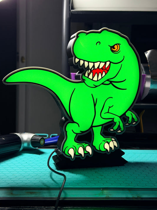 T-Rex Dinosaur Light Up Wall Decoration/LED night light - USB Powered!