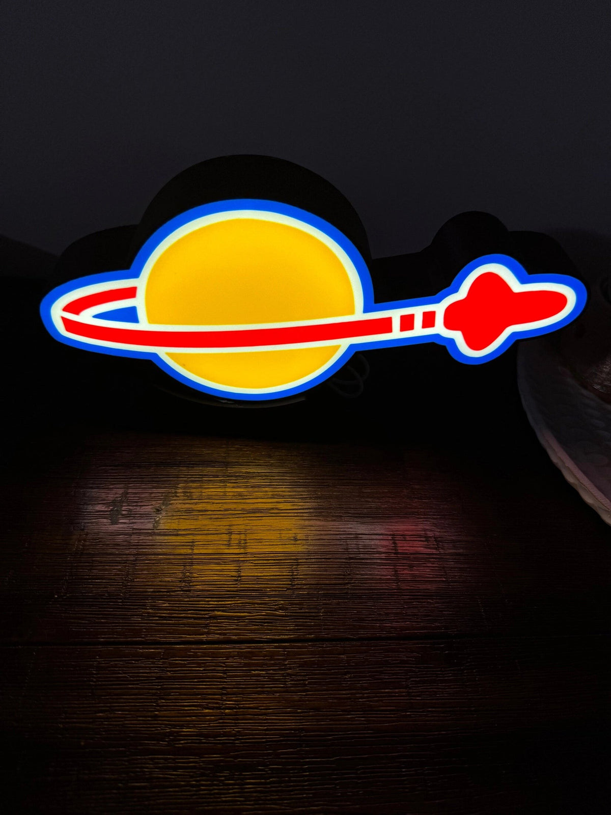 LEGO Space Logo - LED Light up artwork / Wall Art / Sign