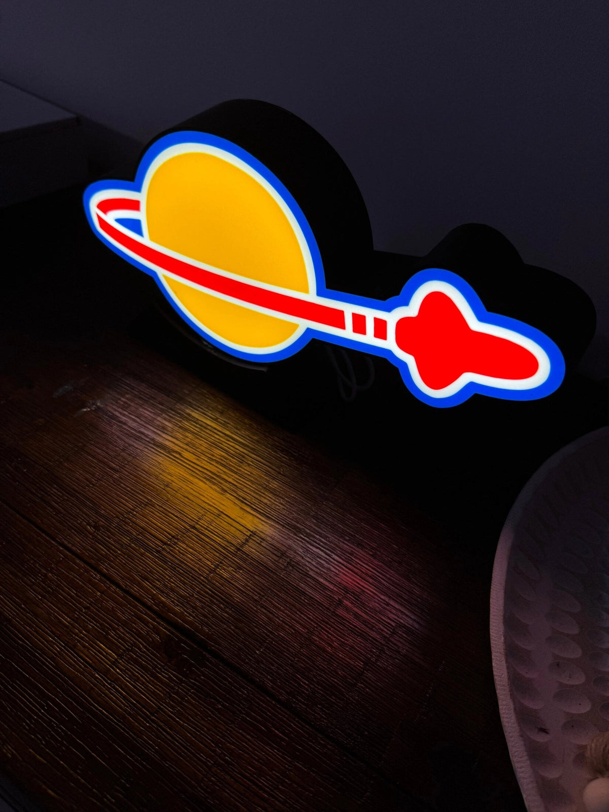 LEGO Space Logo - LED Light up artwork / Wall Art / Sign