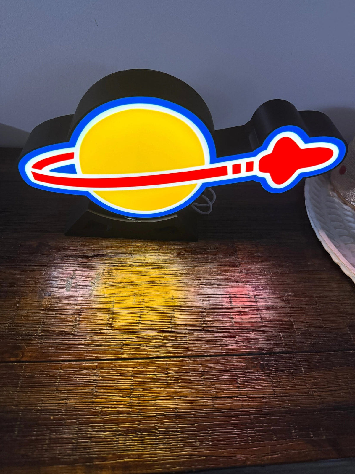 LEGO Space Logo - LED Light up artwork / Wall Art / Sign