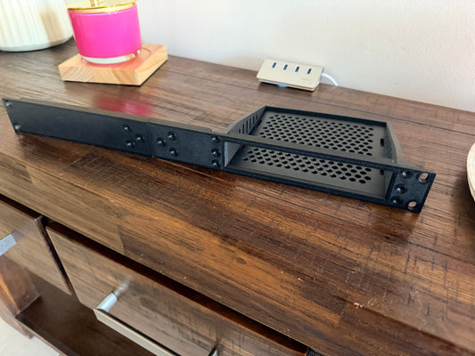 19" 1RU Rack Shelf for Yeastar P520 — Flat-Pack Kit, ABS-GF