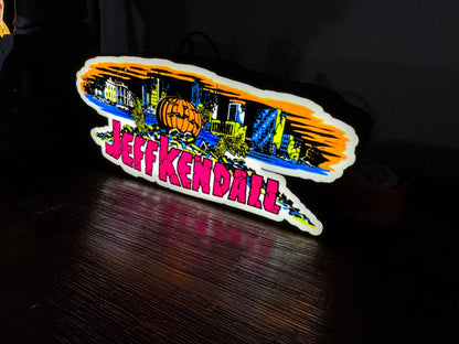 Jeff Kendall Skate Artwork - LED Light up artwork / Wall Art / Sign
