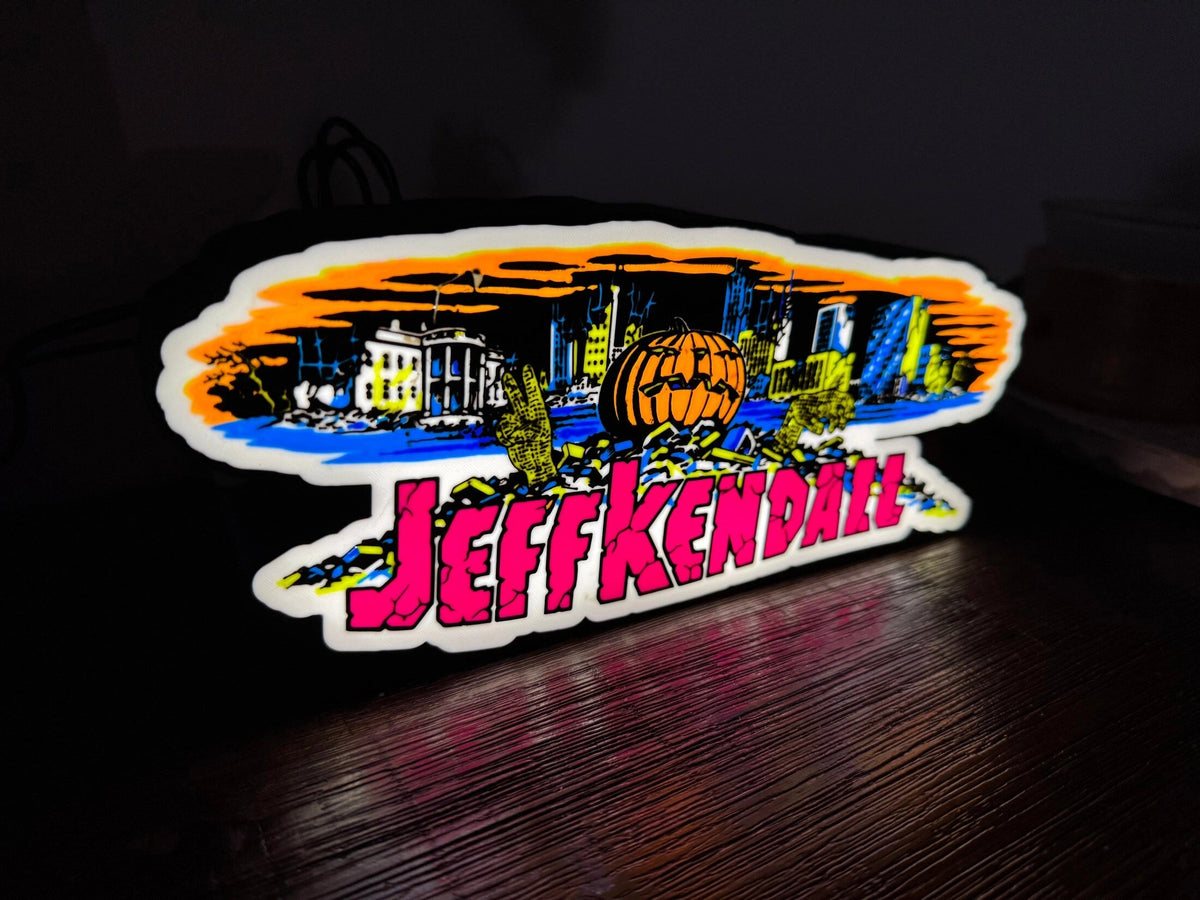 Jeff Kendall Skate Artwork - LED Light up artwork / Wall Art / Sign