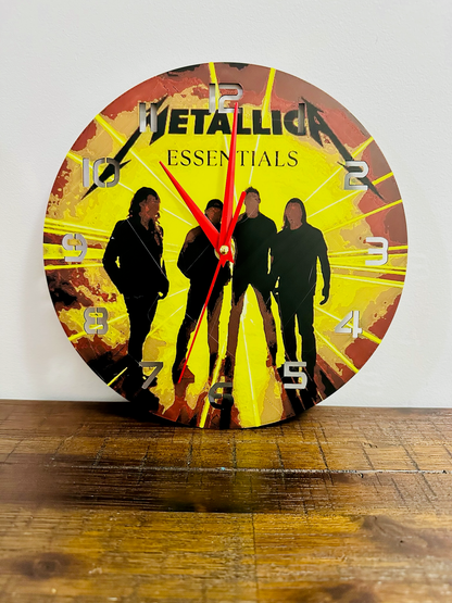Rock Around the Clock! Metallica Clock - Silent Mechanism and easy to hang