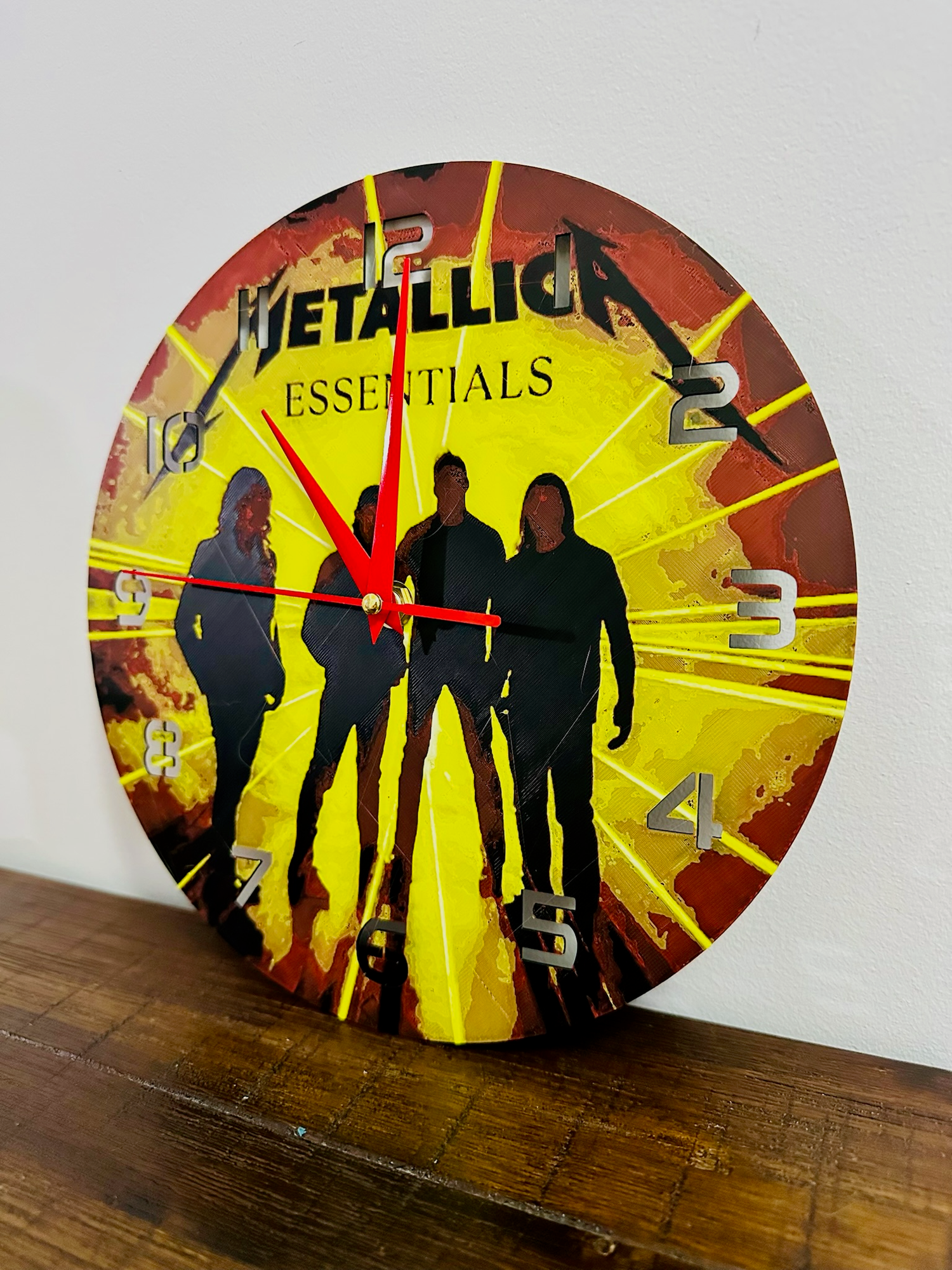 Rock Around the Clock! Metallica Clock - Silent Mechanism and easy to hang
