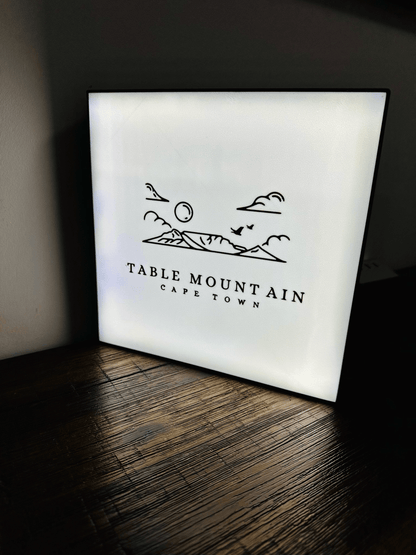 Table Mountain Cape Town Illuminated Sign - Bring South Africa's Beauty Home!