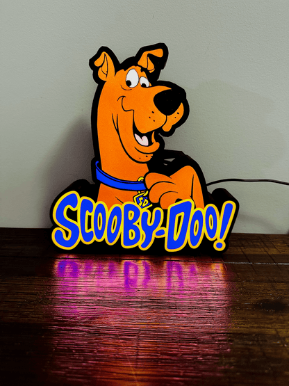 Scooby Doo and Logo - Light up Sign - USB Powered
