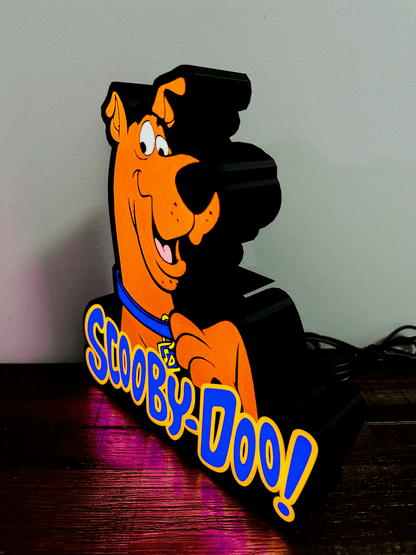 Scooby Doo and Logo - Light up Sign - USB Powered