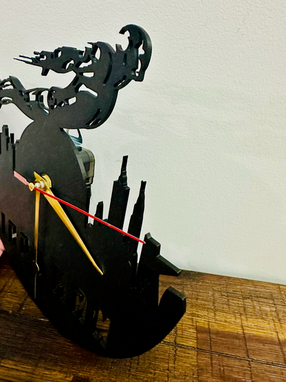 Flying Iron Man Clock - Silent Mechanism and easy to hang!