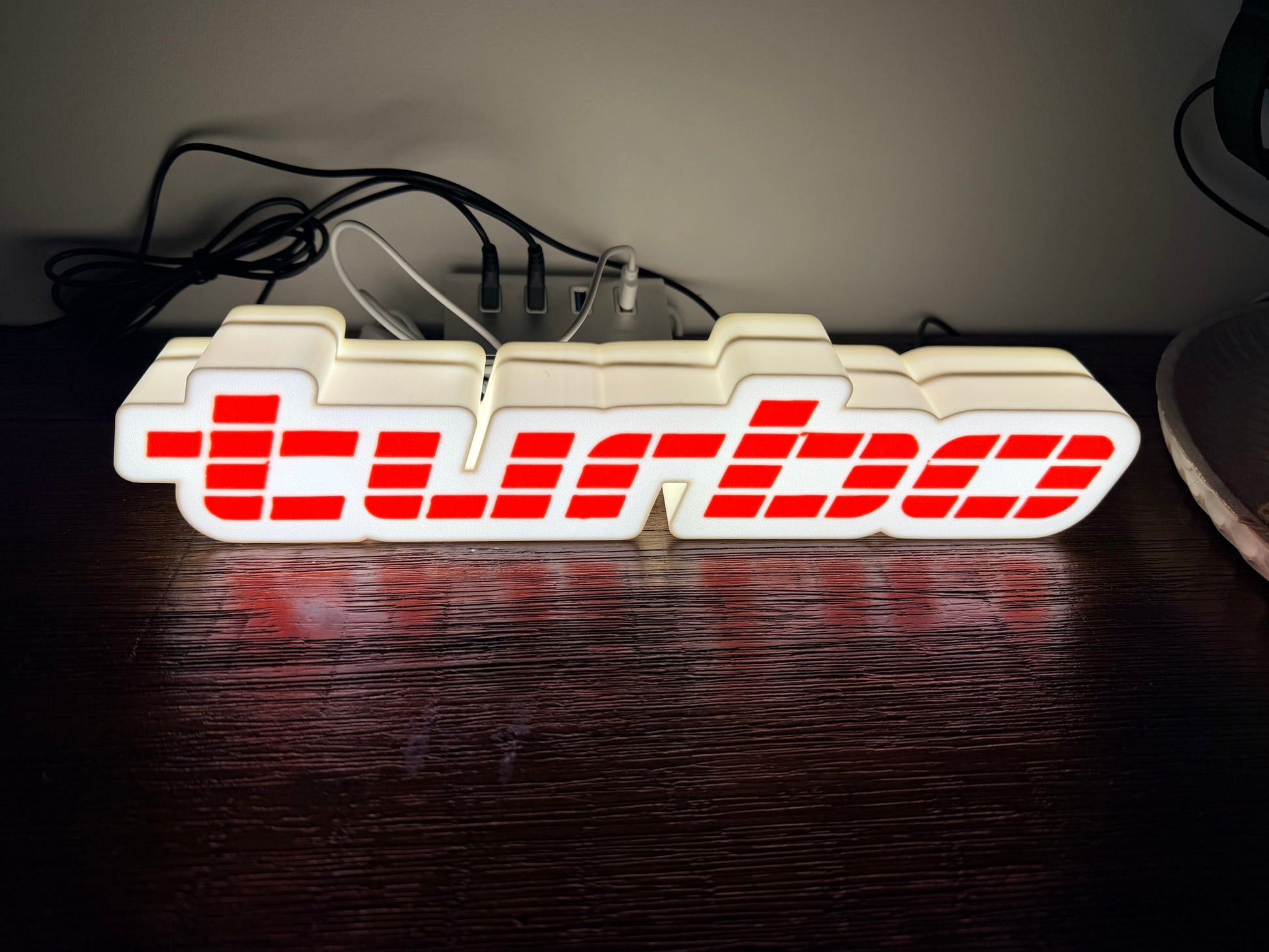 Holden VL Turbo Badge Logo - LED Light up artwork / Illuminated Wall Art / LED Sign Calais Turbo