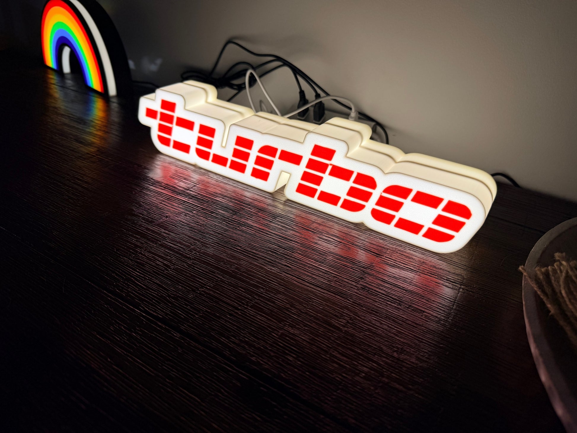 Holden VL Turbo Badge Logo - LED Light up artwork / Illuminated Wall Art / LED Sign Calais Turbo