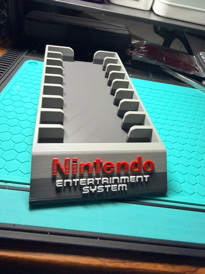 Original Nintendo NES Cartridge - Black or Grey Game Holder/Stand