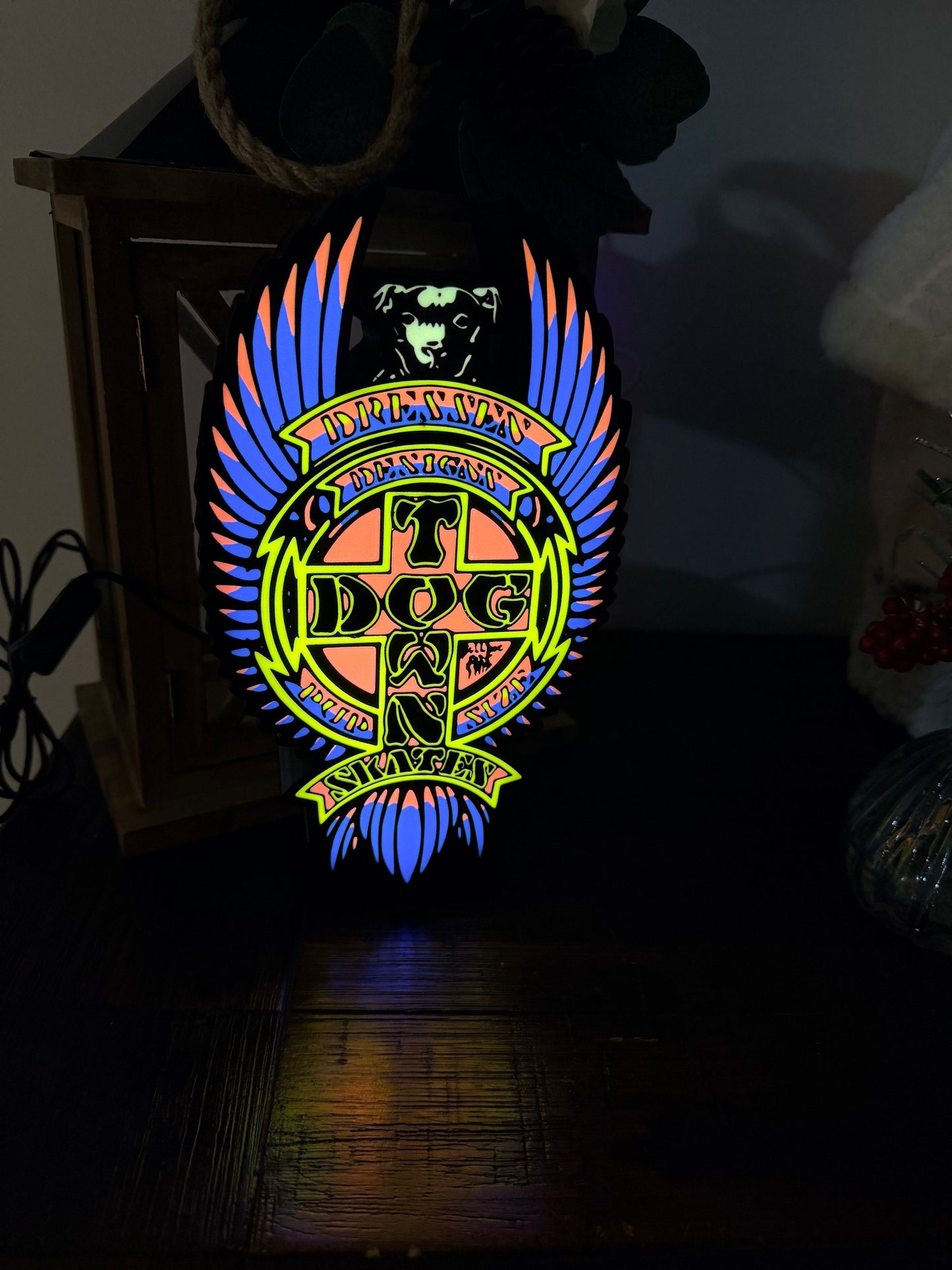 Dog Town Skates - Skate Artwork - LED Light up artwork / Wall Art / Sign