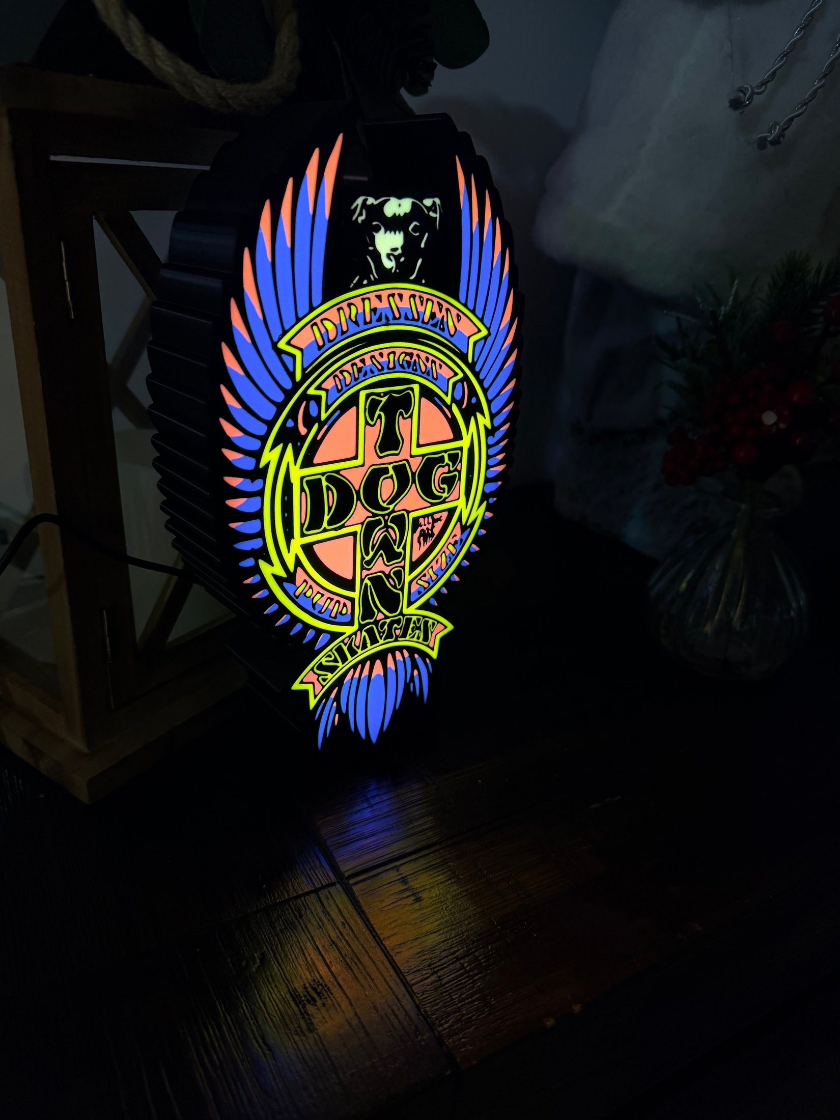 Dog Town Skates - Skate Artwork - LED Light up artwork / Wall Art / Sign