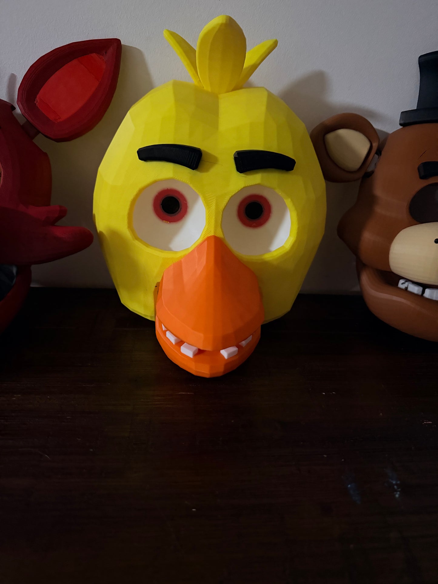 Five Nights at Freddy's – Chica 3D Printed Cosplay Mask / Wall Display