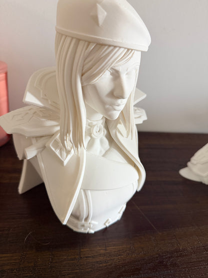 Arcane: Commander Caitlyn Bust Statue - 24cm Tall, Matte Finish