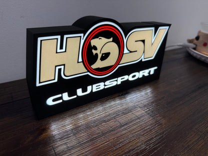 HSV Club Sport Logo - Light up sign - USB Powered