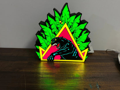 Santa Cruz Natas Panther Skate - LED Light up artwork / Wall Art / Sign