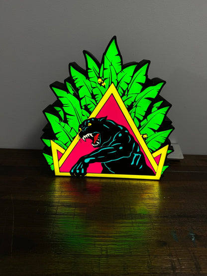 Santa Cruz Natas Panther Skate - LED Light up artwork / Wall Art / Sign