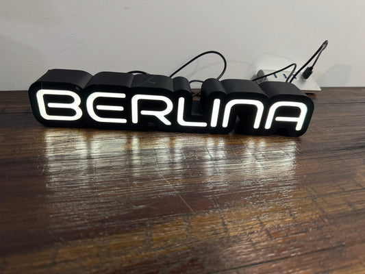 Holden Berlina Badge Logo - Light Up Artwork / Wall Art / Sign