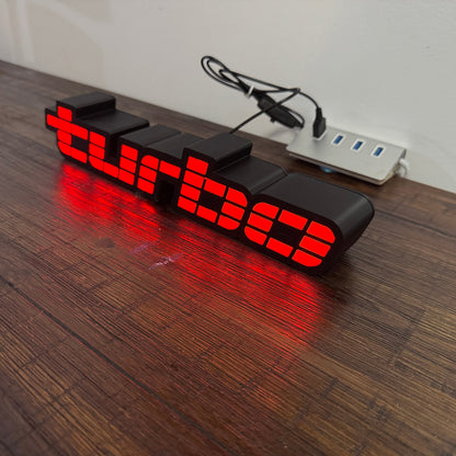 Holden Turbo Badge Logo - Light Up Artwork / Wall Art / Sign Calais Turbo