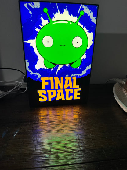 Final Space Mooncake - LED Light Up Sign - USB Powered