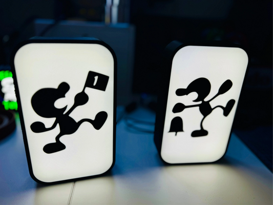 Nintendo's Famous Game & Watch series - Icon Logo's Light up Sign - Michael's 3D World