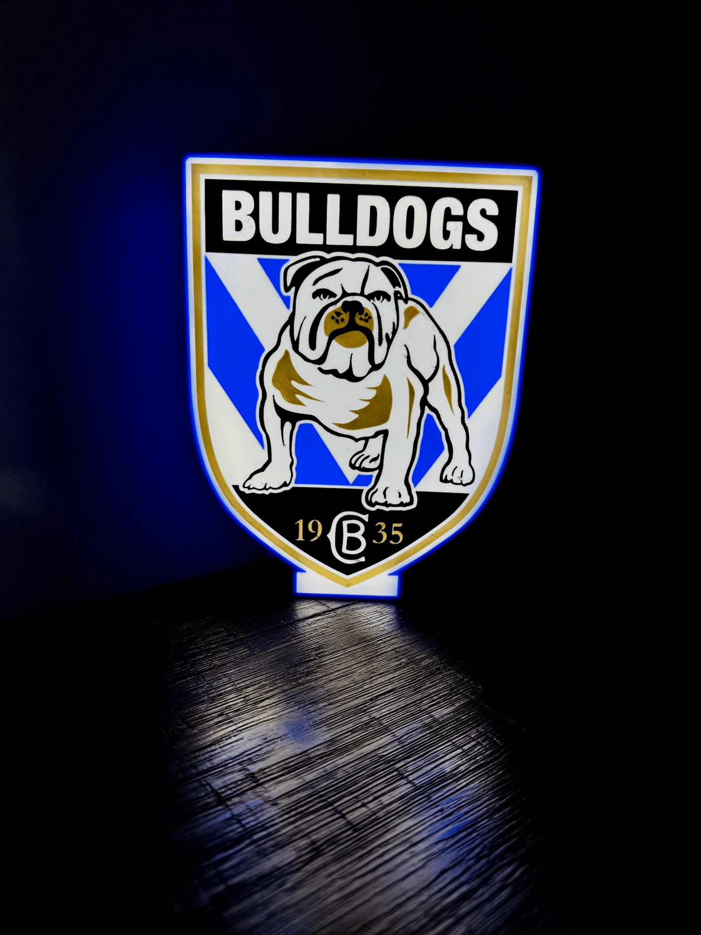 Bulldogs NRL Team Logo - Light Box / Night Light