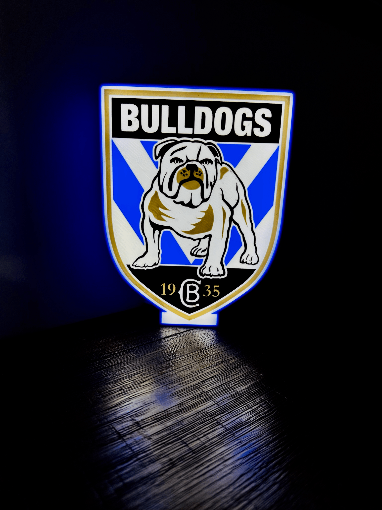 Bulldogs NRL Team Logo - Light Box / Night Light