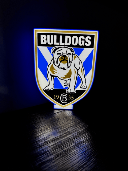 Bulldogs NRL Team Logo - Light Box / Night Light