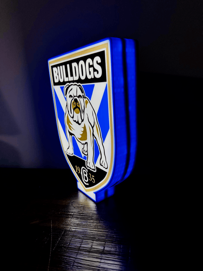 Bulldogs NRL Team Logo - Light Box / Night Light