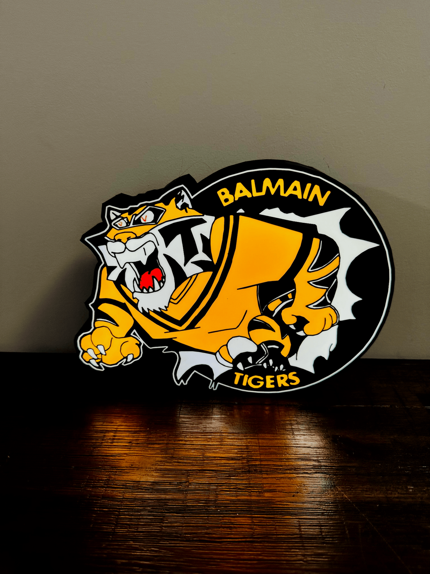 Balmain Tigers - Light up Logo / Sign - USB Powered
