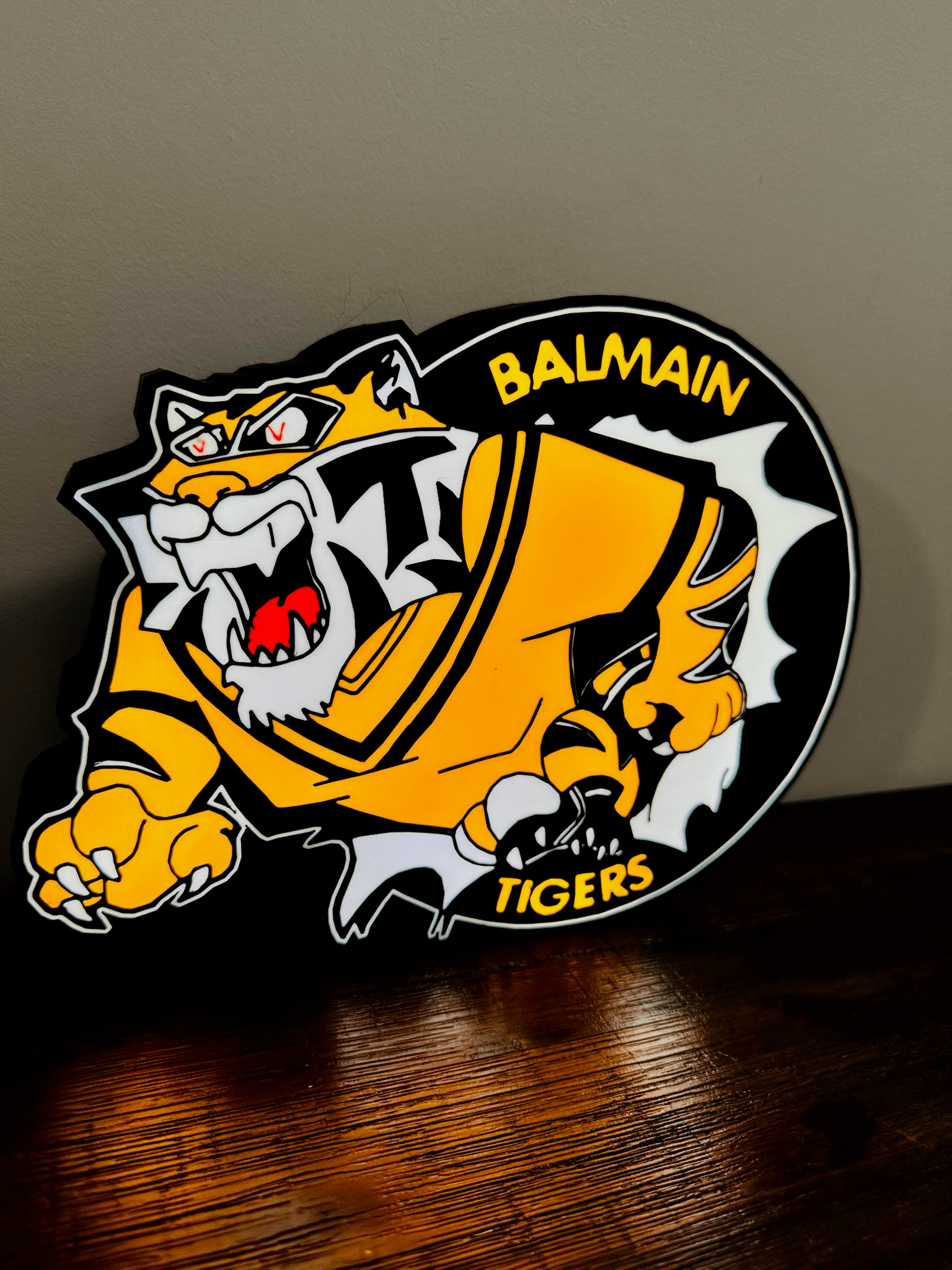 Balmain Tigers - Light up Logo / Sign - USB Powered
