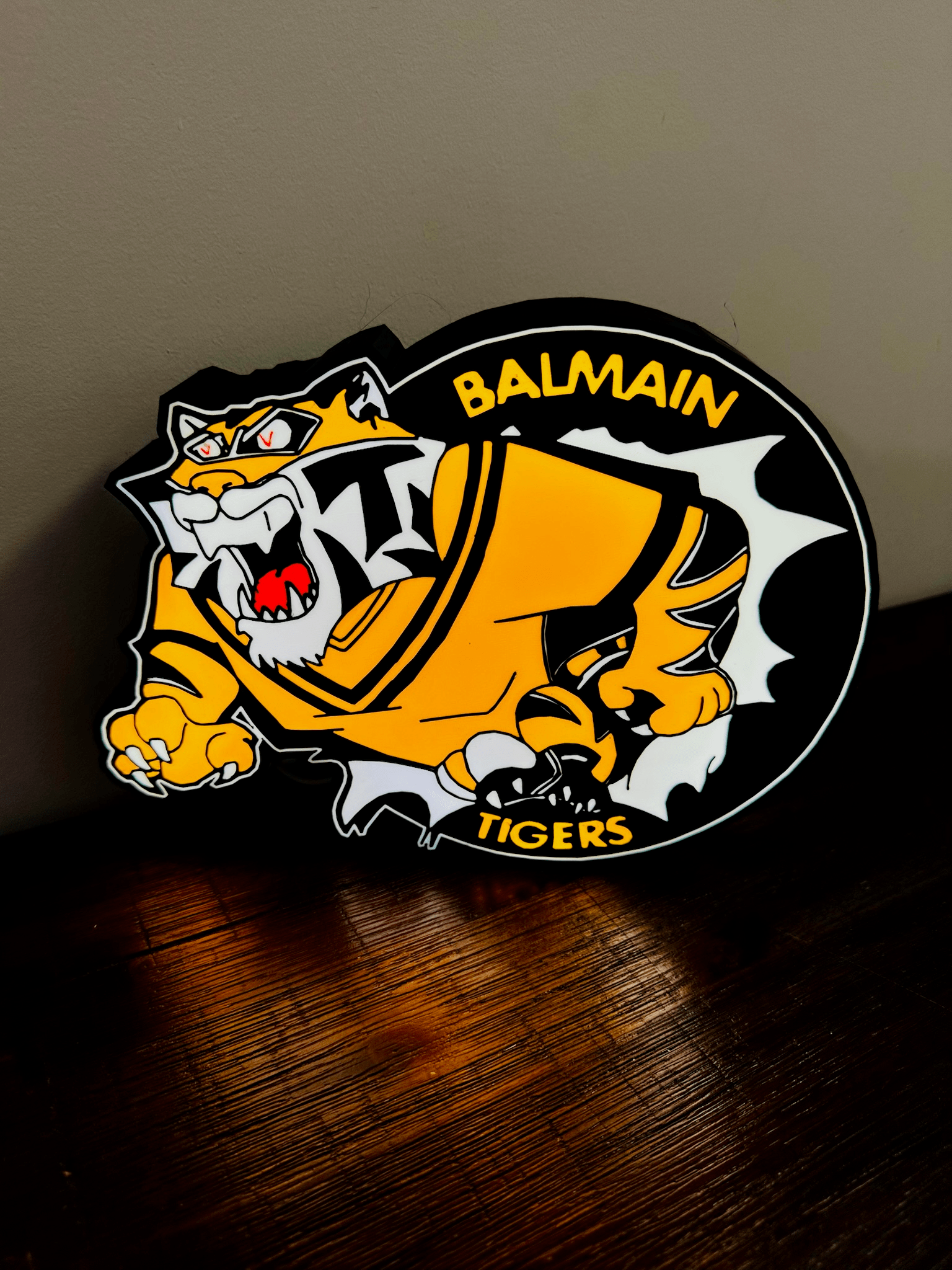 Balmain Tigers - Light up Logo / Sign - USB Powered
