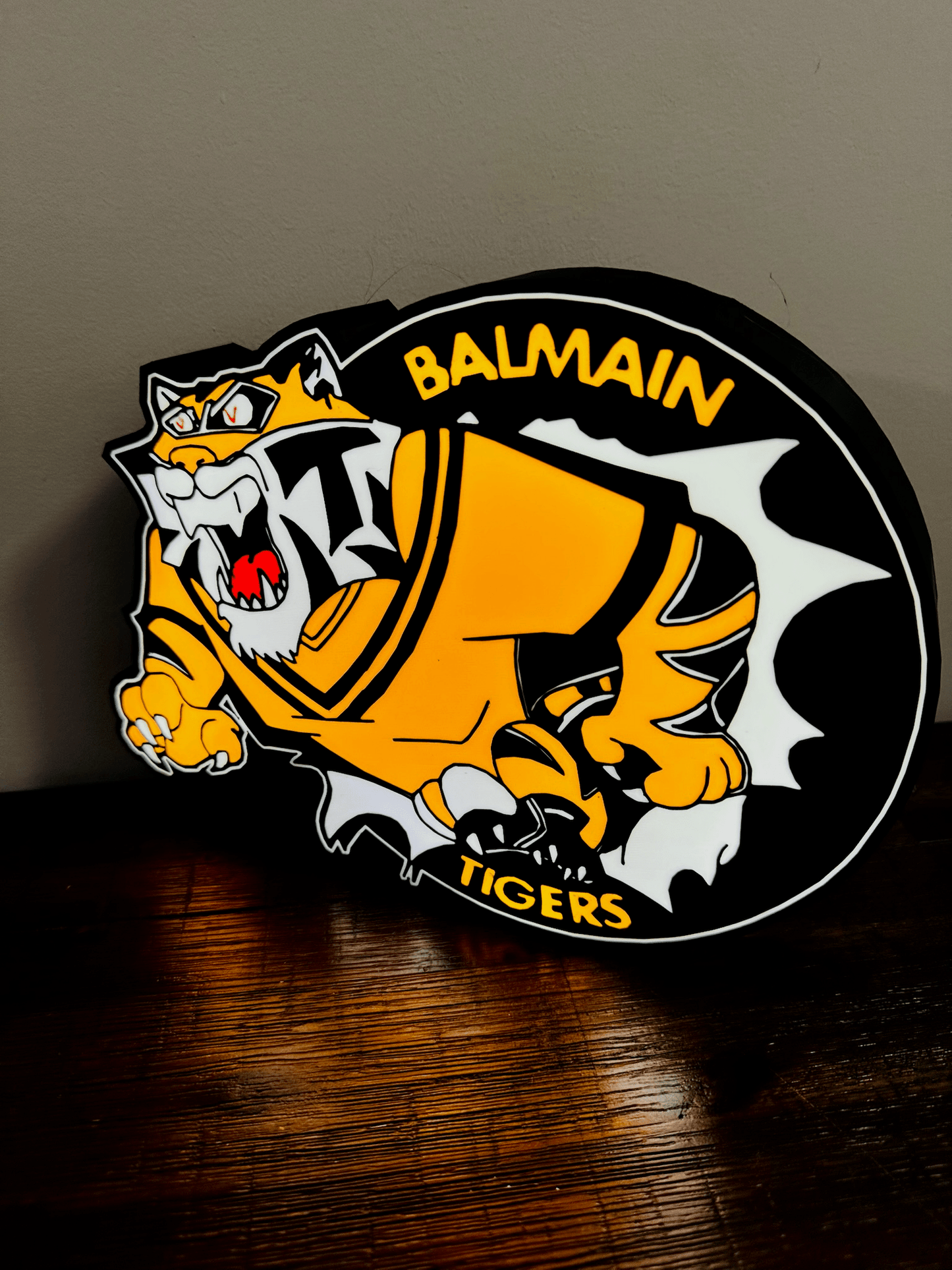 Balmain Tigers - Light up Logo / Sign - USB Powered