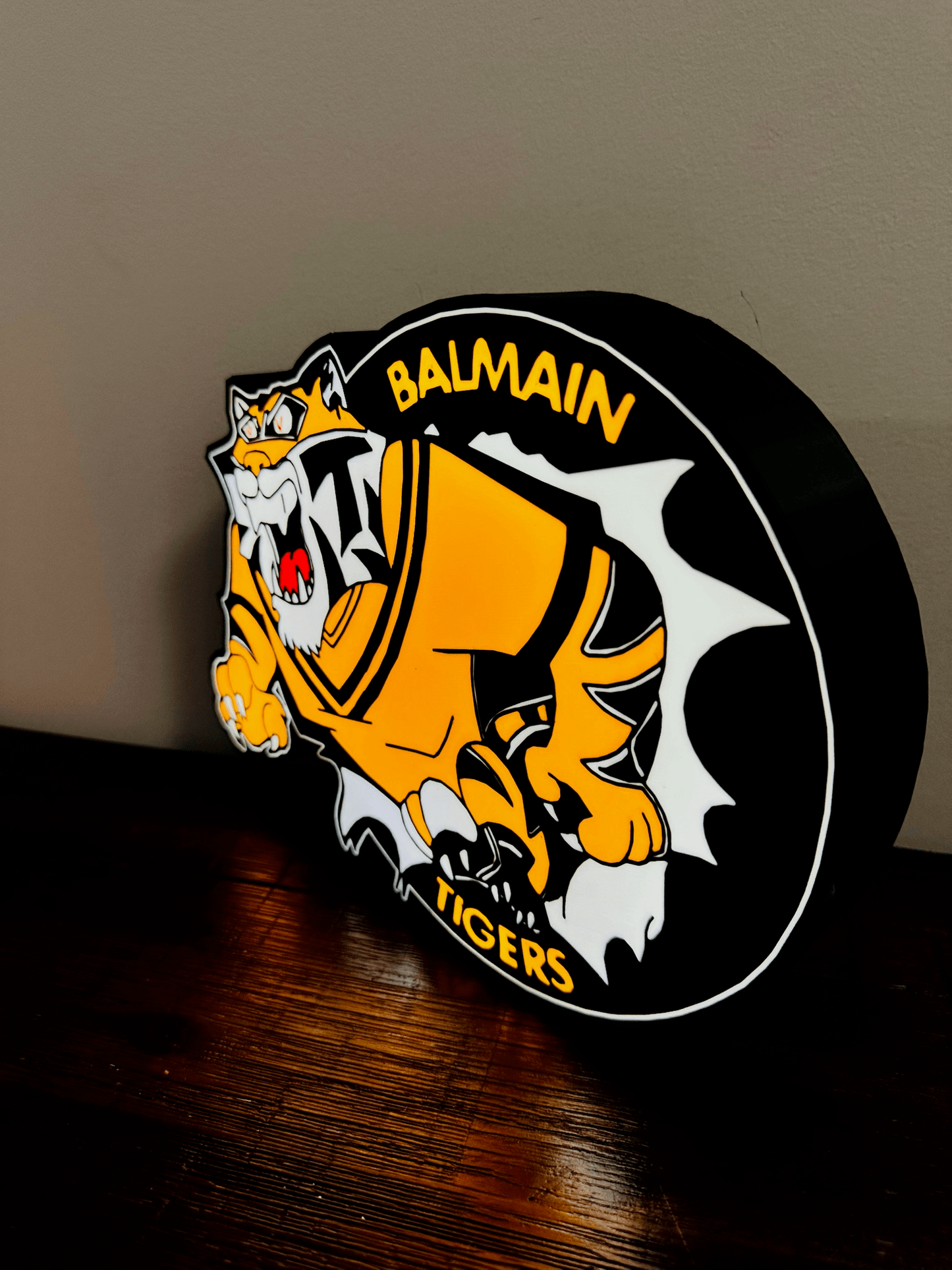 Balmain Tigers - Light up Logo / Sign - USB Powered