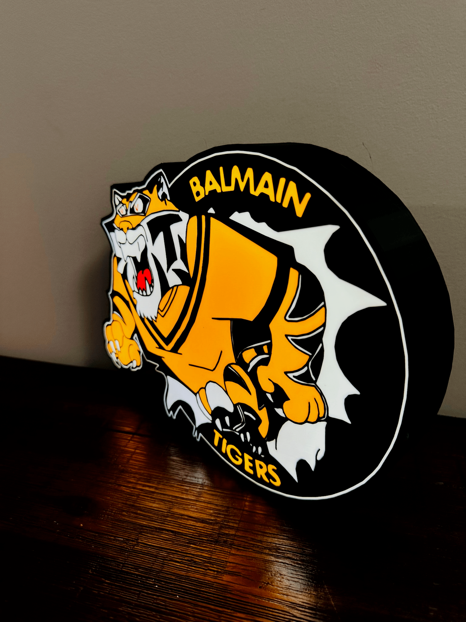 Balmain Tigers - Light up Logo / Sign - USB Powered