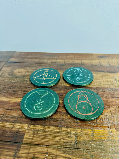 The Owl House: Luz’s Magic Spell Glyph’s - Coasters Set of 4