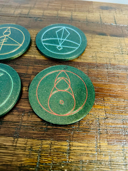 The Owl House: Luz’s Magic Spell Glyph’s - Coasters Set of 4