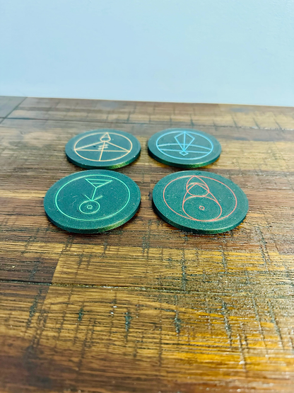 The Owl House: Luz’s Magic Spell Glyph’s - Coasters Set of 4