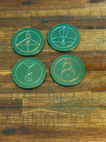The Owl House: Luz’s Magic Spell Glyph’s - Coasters Set of 4