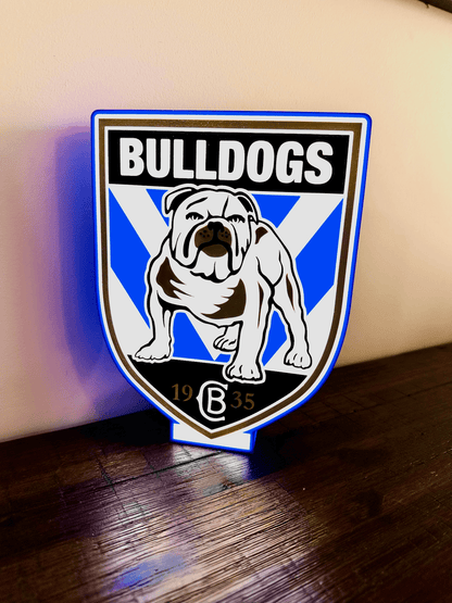 Bulldogs NRL Team Logo - Light Box / Night Light