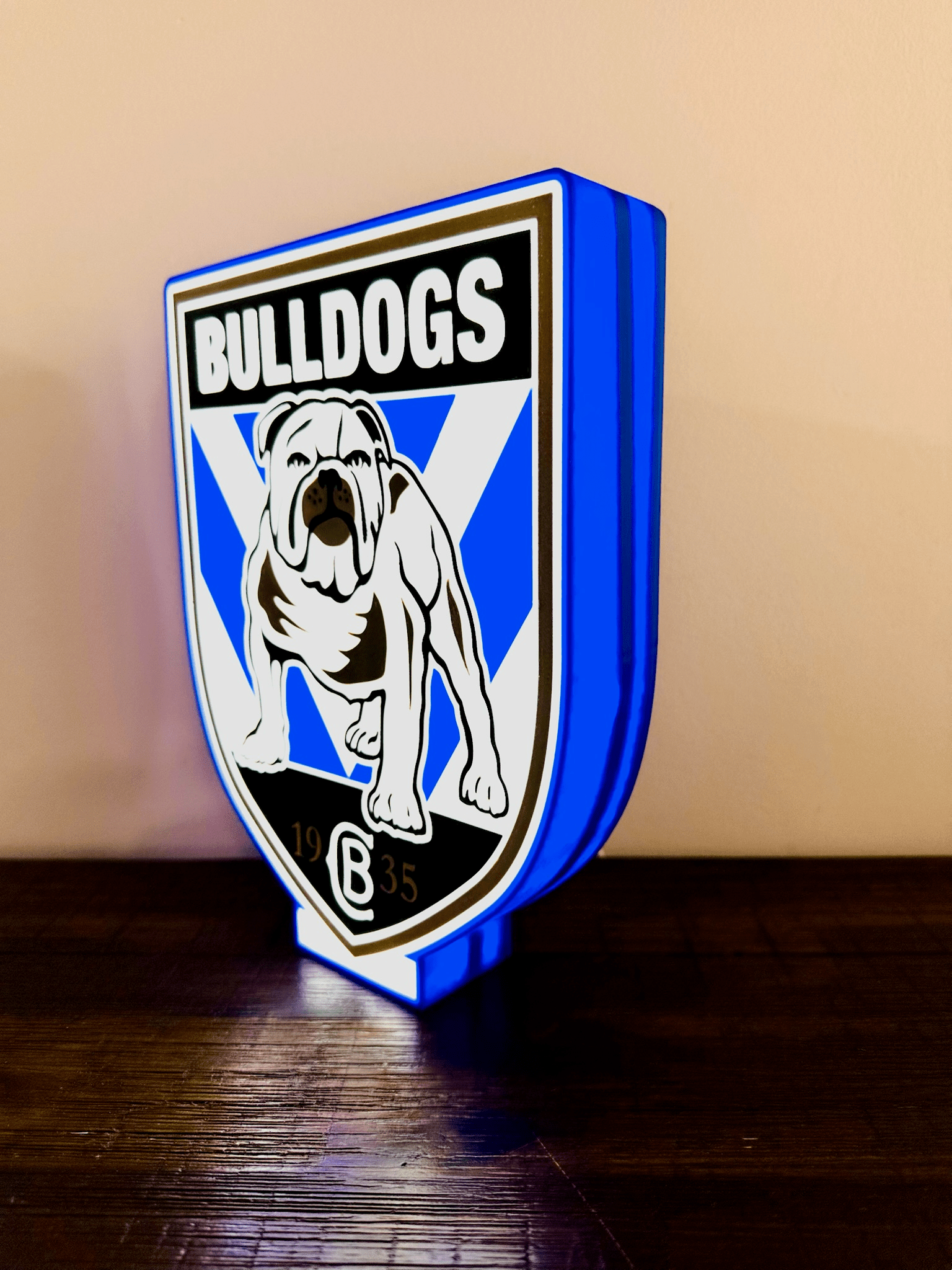 Bulldogs NRL Team Logo - Light Box / Night Light