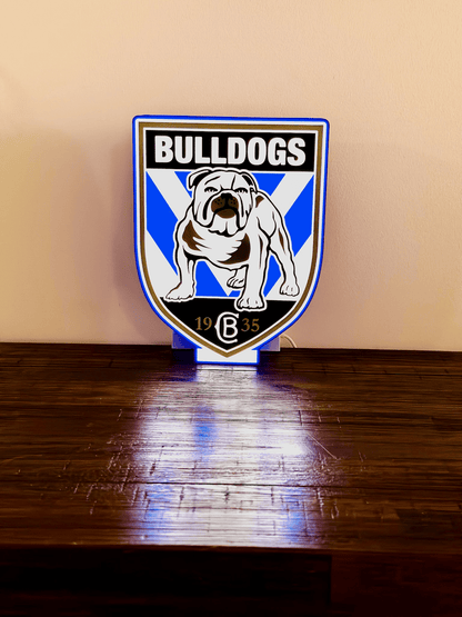 Bulldogs NRL Team Logo - Light Box / Night Light